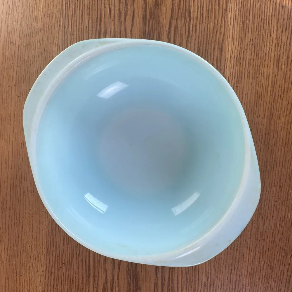 Pyrex Turquoise Mixing‎ Bowl 024 2 Quart Vintage Kitchenware